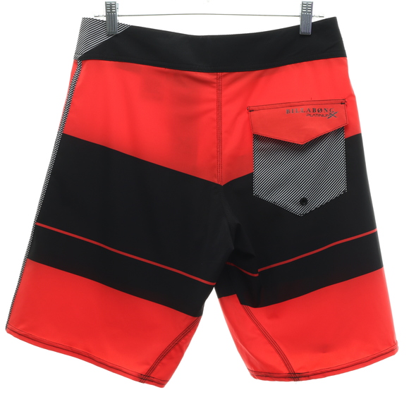 Billabong PRO 19" TAJ Burrow Board Shorts Men 30 Black/Red - Picture 3 of 13